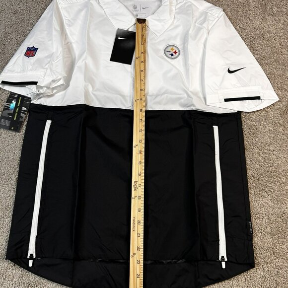 Nike Pittsburgh Steelers On Field Pullover Shirt White Black Men’s Size Small - Picture 4 of 6